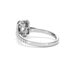 Annabelle Lab Diamond Halo Engagement Ring in Platinum 1.65ct F/VS1