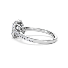 Annabelle Lab Diamond Halo Engagement Ring in Platinum 1.65ct F/VS1