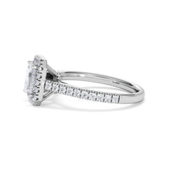 Annabelle Lab Diamond Halo Engagement Ring in Platinum 1.65ct F/VS1