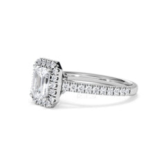 Annabelle Lab Diamond Halo Engagement Ring in Platinum 1.65ct F/VS1