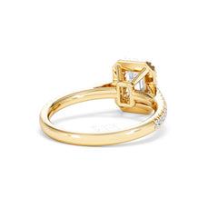 Annabelle Lab Diamond Halo Engagement Ring in 18K Gold 1.65ct F/VS1
