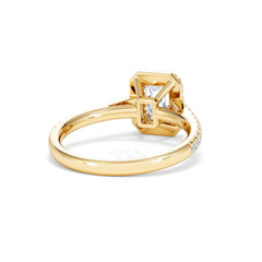 Annabelle Lab Diamond Halo Engagement Ring in 18K Gold 1.65ct F/VS1