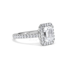 Annabelle Lab Diamond Halo Engagement Ring in Platinum 2.15ct F/VS1