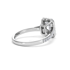Annabelle Lab Diamond Halo Engagement Ring in Platinum 2.15ct F/VS1