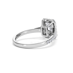 Annabelle Lab Diamond Halo Engagement Ring in Platinum 2.15ct F/VS1