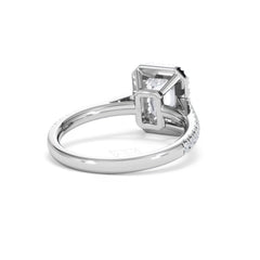 Annabelle Lab Diamond Halo Engagement Ring in Platinum 2.15ct F/VS1