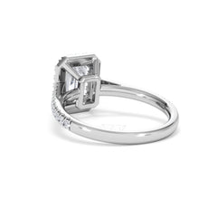 Annabelle Lab Diamond Halo Engagement Ring in Platinum 2.15ct F/VS1