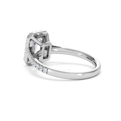Annabelle Lab Diamond Halo Engagement Ring in Platinum 2.15ct F/VS1