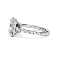 Annabelle Lab Diamond Halo Engagement Ring in Platinum 2.15ct F/VS1