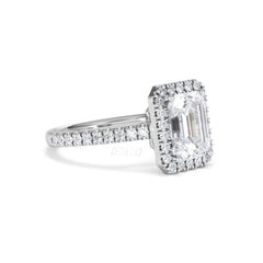 Annabelle Lab Diamond Halo Engagement Ring in Platinum 2.75ct F/VS1