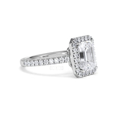 Annabelle Lab Diamond Halo Engagement Ring 18K White Gold 2.75ct F/VS1