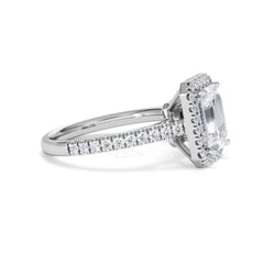 Annabelle Lab Diamond Halo Engagement Ring in Platinum 2.75ct F/VS1