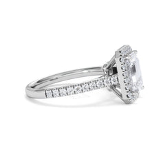 Annabelle Lab Diamond Halo Engagement Ring in Platinum 2.75ct F/VS1