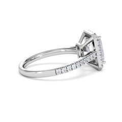 Annabelle Lab Diamond Halo Engagement Ring in Platinum 2.75ct F/VS1