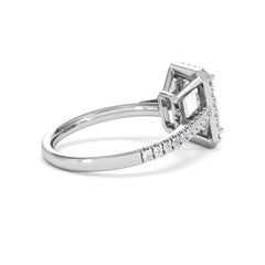 Annabelle Lab Diamond Halo Engagement Ring in Platinum 2.75ct F/VS1