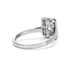 Annabelle Lab Diamond Halo Engagement Ring in Platinum 2.75ct F/VS1