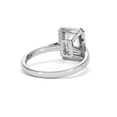 Annabelle Lab Diamond Halo Engagement Ring 18K White Gold 2.75ct F/VS1