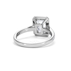 Annabelle Lab Diamond Halo Engagement Ring in Platinum 2.75ct F/VS1