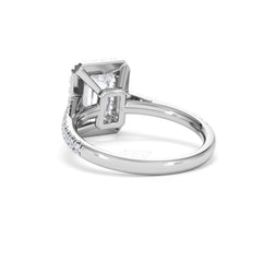 Annabelle Lab Diamond Halo Engagement Ring in Platinum 2.75ct F/VS1