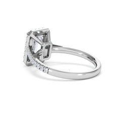 Annabelle Lab Diamond Halo Engagement Ring in Platinum 2.75ct F/VS1