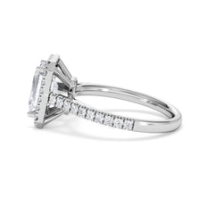 Annabelle Lab Diamond Halo Engagement Ring in Platinum 2.75ct F/VS1