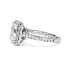 Annabelle Lab Diamond Halo Engagement Ring in Platinum 2.75ct F/VS1