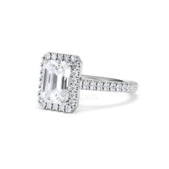 Annabelle Lab Diamond Halo Engagement Ring in Platinum 2.75ct F/VS1