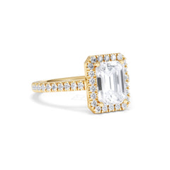Annabelle Lab Diamond Halo Engagement Ring in 18K Gold 2.75ct F/VS1