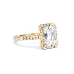 Annabelle Lab Diamond Halo Engagement Ring in 18K Gold 2.75ct F/VS1