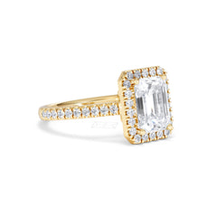 Annabelle Lab Diamond Halo Engagement Ring in 18K Gold 2.75ct F/VS1