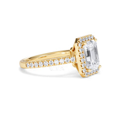 Annabelle Lab Diamond Halo Engagement Ring in 18K Gold 2.75ct F/VS1