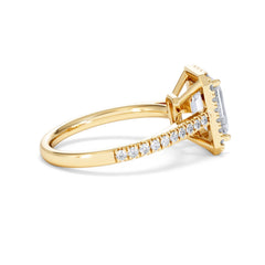 Annabelle Lab Diamond Halo Engagement Ring in 18K Gold 2.75ct F/VS1
