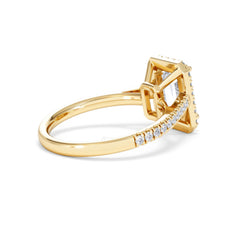 Annabelle Lab Diamond Halo Engagement Ring in 18K Gold 2.75ct F/VS1