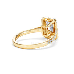 Annabelle Lab Diamond Halo Engagement Ring in 18K Gold 2.75ct F/VS1