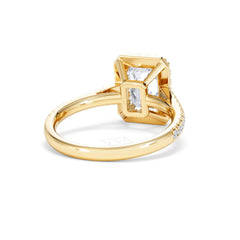 Annabelle Lab Diamond Halo Engagement Ring in 18K Gold 2.75ct F/VS1