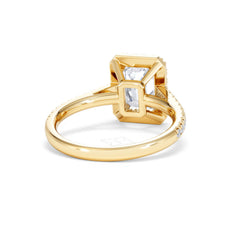 Annabelle Lab Diamond Halo Engagement Ring in 18K Gold 2.75ct F/VS1