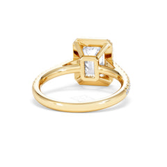 Annabelle Lab Diamond Halo Engagement Ring in 18K Gold 2.75ct F/VS1