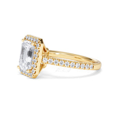 Annabelle Lab Diamond Halo Engagement Ring in 18K Gold 2.75ct F/VS1