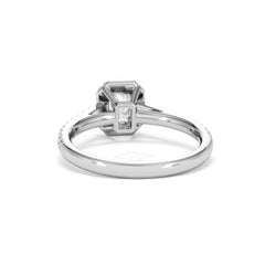 Annabelle Diamond Halo Engagement Ring 18K White Gold 1ct G/VS2