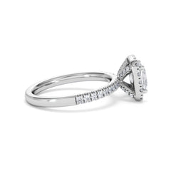 Beatrice Lab Diamond Halo Engagement Ring in Platinum 1.65ct F/VS1