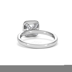 Beatrice GIA Diamond Halo Engagement Ring in Platinum 1.65ct G/VS