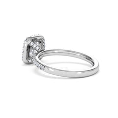Beatrice Lab Diamond Halo Engagement Ring in Platinum 1.65ct F/VS1