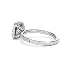 Beatrice Lab Diamond Halo Engagement Ring in Platinum 1.65ct F/VS1