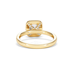 Beatrice GIA Diamond Halo Engagement Ring in 18K Gold 1.65ct G/SI2