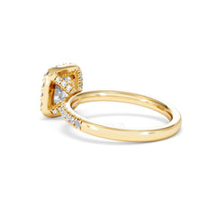 Beatrice Lab Diamond Halo Engagement Ring in 18K Gold 1.65ct F/VS1