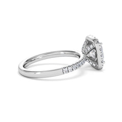 2.05ct Beatrice Lab Diamond Halo Engagement Ring in Platinum F/VS1