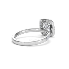 2.05ct Beatrice Lab Diamond Halo Engagement Ring in Platinum F/VS1