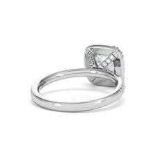2.05ct Beatrice Lab Diamond Halo Engagement Ring in Platinum F/VS1