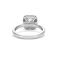2.05ct Beatrice Lab Diamond Halo Engagement Ring in Platinum F/VS1