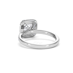 2.05ct Beatrice Lab Diamond Halo Engagement Ring in Platinum F/VS1